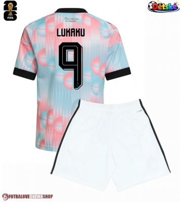 Belgie Romelu Lukaku #9 Venkovní dres komplet pro Děti MS 2026 Krátkým Rukávem (+ Krátké kalhoty)